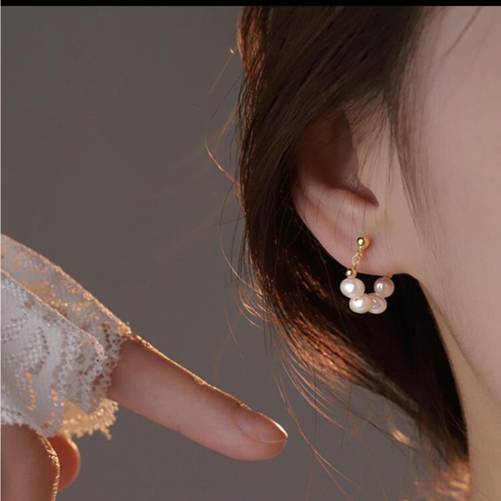 ❗️Last one ❗️❗️Beautiful minimalist earrings - Picture 2 of 4